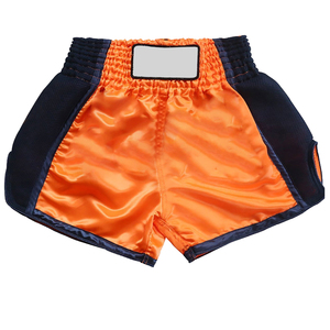 Wholesale Price Low MOQ Custom Made Boxing Trunks Shorts 220g Polyester Breathable Front Muay Thai Kickboxing Training Custom - Product Image 1