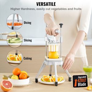 Affettatrice Professionale in Acciaio Inox per Frutta e Verdura con 4 Lame (1/4", 3/8", 1/2") e 6 Lame a Cuneo - Product Image 2