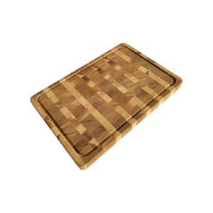 Planche à découper en bois massif avec poignées, moderne, écologique, pour cuisine, accessoires de boucher, vente en gros - Product Image 2