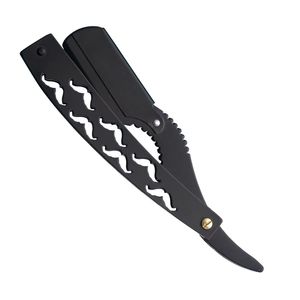 MORJE Surgical Stainless Steel Straight <b>Razor</b> Single <b>Blade</b> For Barber Shop Face Shaving Male Use Plastic Handle - Product Image 1