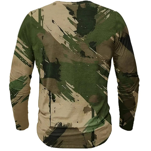 Chemise de chasse pour homme à manches longues, imprimé camouflage, respirante, en coton, pour le printemps - Product Image 2