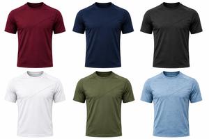 เสื้อยืดคอกลมแขนสั้นผู้ชายสีสันตามเทรนด์ ทรงปกติ แห้งเร็ว ผ้าถักลำลอง โพลีเอสเตอร์ 100% 180 กรัม สไตล์สปอร์ต - Product Image 6