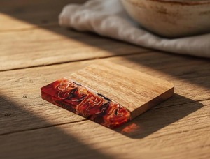 Artistic Epoxy Resin & Wood <b>Galaxy</b> Coasters Handmade Sparkling Drinkware Elegant Stylish Tabletop Decor Modern Resin & Wood - Product Image 1