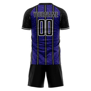 Uniforme de football imprimé par sublimation en polyester 100% - Taille adulte - Uniforme de football imprimé par sublimation - Product Image 2
