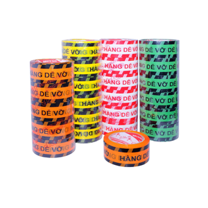 เทปกาวปิดกล่องกันน้ำชนิดพรีเมียม BOPP พิมพ์ลายตามสั่ง แบบด้านเดียว กาวร้อนละลาย ใช้กับน้ำ  แบบม้วน  ขายส่ง - Product Image 2