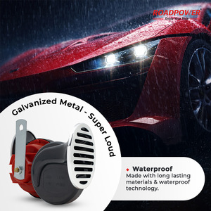 ROADPOWER (RP-HO-426) Juego de bocinas para coche de 12V de doble tono, bocina eléctrica impermeable de alta potencia con bocinas de alta y baja frecuencia - Product Image 3