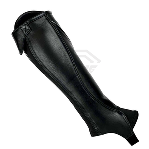 Customizable Unisex English <b>Half</b> <b>Chaps</b> Horse Riding Genuine Leather Zipper High Quality Comfortable Equestrian Sets Accessories - Product Image 6