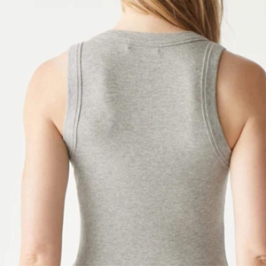 Breathable Eco Friendly Cotton Bamboo Fiber Women <b>Tank</b> Top Plus Size Casual Summer Custom OEM Wholesale - Product Image 6