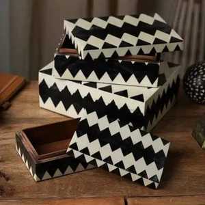 Caja de Almacenamiento de Madera con 10 Compartimentos, Organizador de Bolsitas de Té, Exhibidor Rectangular de Joyería, Contenedor de Almacenamiento para Escritorio - Product Image 4