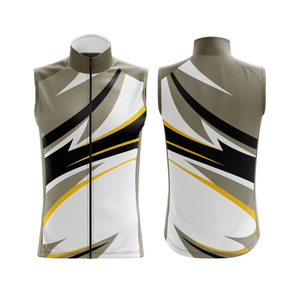Gilet de cyclisme personnalisé toutes saisons, doublé polaire, chaud, sans manches, anti-boulochage, coupe-vent, pour équipe de cyclisme - Product Image 1