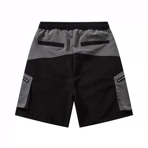 Pantalones Cortos Cargo para Hombre, Cintura Media, Cordón Ajustable, Secado Rápido, Bolsillos con Cremallera, Estilo Casual, Gris, Lona de Algodón, Estampado de Pelotas de Golf - Product Image 4