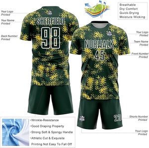 Uniformes de Fútbol Casuales para Adultos de Primera Calidad, Sublimados, Transpirables, de Secado Rápido, Manga Corta, Servicio OEM - Product Image 3