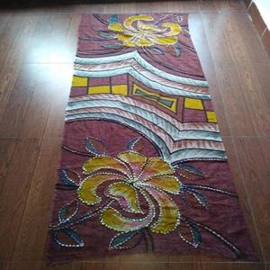 Écharpe en laine mérinos 100% fine, imprimée à la main, légère, coupe-vent, extensible dans quatre sens, douce, chaude et tendance pour femmes - Product Image 5