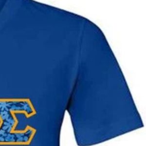 Camiseta Clásica de Manga Corta con Cuello en V para Mujer de la Hermandad Sigma Gamma Rho, con Letras Griegas, Cómoda, Informal y a la Moda, Venta al Por Mayor - Product Image 4