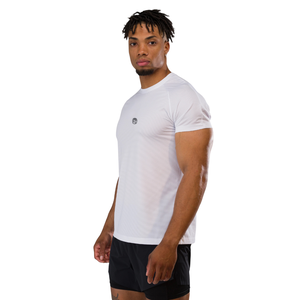 Chemise à manches courtes blanche pour homme, coton premium confortable, vêtements décontractés tendance, chemise de sport élégante, vêtements de sport en gros - Product Image 2