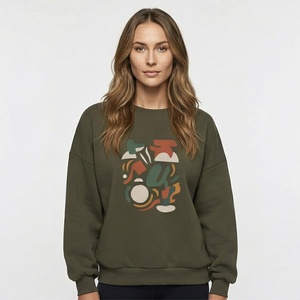 Sudadera azul ligera con cuello en V para mujer, transpirable y elegante, perfecta para capas, sudadera de estilo informal para mujer - Product Image 1