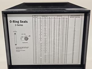 Kit estándar de plástico Parker N0674 O Ring AS568 Producto de sellado en material NBR90 Serie 2 - Product Image 3