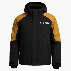 Veste de ski professionnelle pour homme, coupe-vent, imperméable Tex 10 000 mm, respirante, séchage rapide, doublure en laine, fermeture élastique. - Product Image 3