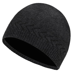 Gorro de Punto Acrílico Suave y Cálido para Invierno, Gorro de Lana con Canalé Vertical de Alta Elasticidad, Precio de Fábrica - Product Image 1