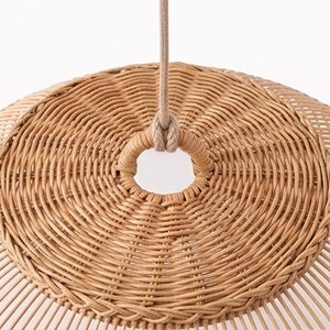 Lámpara Colgante Hecha a Mano con Pantalla de Jacinto de Agua, Linterna de Ratán Tejido, Cubierta para Lámpara de Techo para Decoración de Hogar, Restaurante y Hotel - Product Image 3