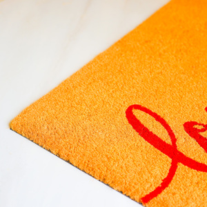 พรมเช็ดเท้าใยมะพร้าวพิมพ์ลาย CocoScript พร้อมแผ่นรอง PVC ใยธรรมชาติ พรมปูพื้นทางเข้า ออกแบบโลโก้ได้ตามต้องการ กันลื่น ใช้ได้ทั้งภายในและภายนอกอาคาร - Product Image 3