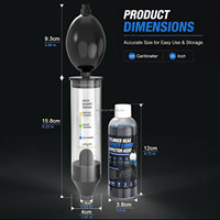 Kit de test de joint de culasse 100 ml, détecteur de fuite de combustion, testeur de fuite de bloc moteur CO2 pour voitures, camions, essence