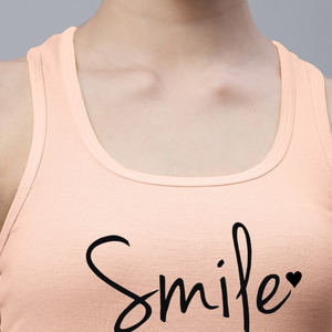 Fashionable Custom <b>Plus</b> <b>Size</b> Women's Sporty Letter Pattern Breathable Quick Dry Lightweight Eco-Friendly Knitted Tank <b>Tops</b> - Product Image 6
