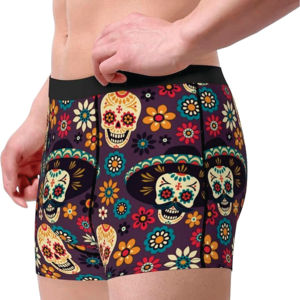 Custom Printed Mens <b>Boxer</b> Briefs Sublimation Sports Underwear Breathable Stretch Fabric Elastic Waist Manufacturer Supplier Bulk - Product Image 3