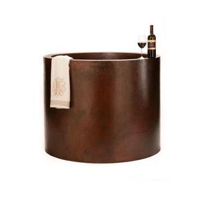 Bañera Ovalada de Cobre de Doble Pared, Estilo Antiguo, de Lujo, Texturizada, Independiente, Elegante y Ecológica, Venta al por Mayor para Hoteles y Spas - Product Image 3
