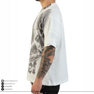 Camiseta Oversize de Algodón 100% de 280GSM, con Logotipo Personalizado, Impresión DTG, Unisex, Corte Holgado, Estilo Urbano, Hombros Caídos, Verano 2026, Envío Rápido - Product Image 4