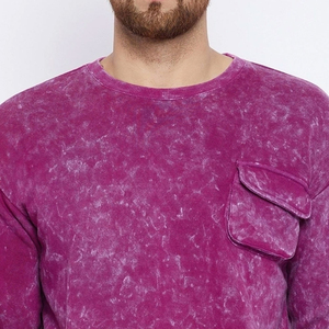 Dernière Version Nouvelle Arrivée Tendance Survêtement Homme Délavé à l'Acide Hiver Décontracté Haute Qualité Confortable Respirant 100% Polyester - Product Image 6