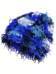 Gorro de Punto Personalizado con Efecto Desgastado, Gorro de Invierno Cálido y Afelpado, Unisex, Moda Casual - Product Image 2