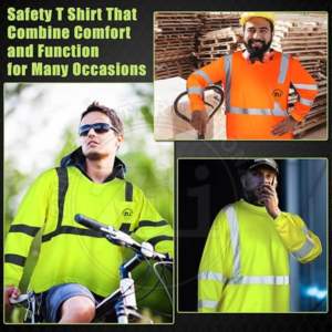 Sweat-shirt réfléchissant haute visibilité pour hommes, classe 1 ANSI ISO 20471, avec flash LED et logo personnalisé, capuche amovible pour la sécurité publique - Product Image 4