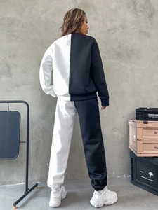 Survêtement pour femme à capuche, couleur unie, streetwear d'hiver, décontracté, personnalisé, 100% coton, coupe-vent, antibactérien - Product Image 4