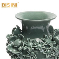 Vase FLORAFANTASIA haut de gamme moderne fait main pour table de salon, ornement décoratif exquis pour anniversaire