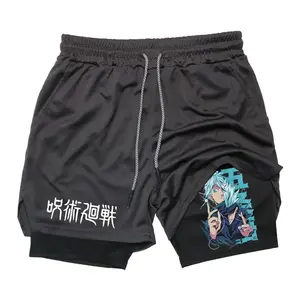 Ropa Deportiva, Trajes de Baño, Pantalones Cortos de Verano Sublimados de Doble Capa de Poliéster Estampado de Alta Calidad para Hombre y Mujer - Product Image 4