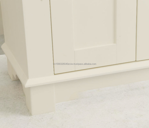 Meuble-lavabo mural moderne en bois massif et contreplaqué pour petite salle de bain avec vasque intégrée, 24 pouces, pour usage hôtelier, comptoir inclus - Product Image 4