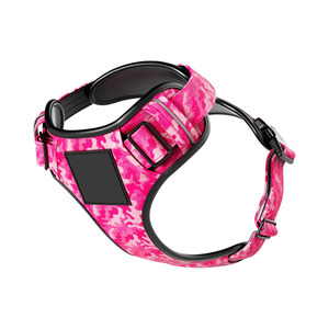 OEM Custom Logo Embroidered Luxury Neoprene Teddy Adjustable <b>No</b> <b>Pull</b> <b>Dog</b> <b>Harness</b> Leash Collar Bandana Poop Bag Holder Set - Product Image 5