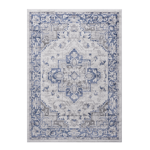 5X7 elegante tappeto blu/grigio/orientale Non spargimento per casa e sala da pranzo camera da letto soggiorno resistente alle macchie e Set elegante - Product Image 2