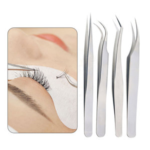 Pinzas para Pestañas de Acero Inoxidable de Alta Calidad y Duraderas con Logotipo Personalizado para Salón y Uso Diario, Cuidado de Belleza - Product Image 6