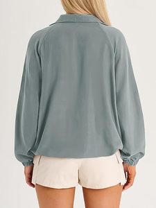 Sudadera con Cierre de Cremallera para Mujer, Protección Solar UPF 50+, Chaqueta Cortavientos Ligera para Correr, Senderismo y Actividades al Aire Libre, con Bolsillo - Product Image 4
