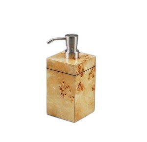 Ensemble de salle de bain élégant en laque, effet bois de ronce brillant, kit d'organisation exquis en résine pour salle de bain de luxe - Product Image 3
