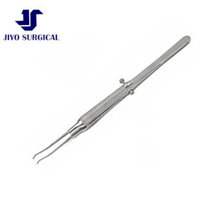 Pinces microchirurgicales Colibri 4 1/8 po avec dents délicates de 0,12 mm 1x2, configuration de pointe à 45 degrés et poignée à prise ronde - Product Image 3