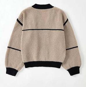 Suéter Oversize de Algodón Sostenible para Mujer, Jersey Tejido Ecológico y Transpirable para Otoño, para Damas Modernas - Product Image 2