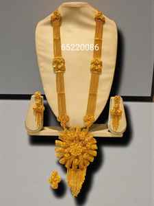 AWAIS HOUSE Collier Hiphop en laiton plaqué or 6 grammes avec diamant serti griffe infini, pour femmes africaines, festivals, mariages et fêtes - Product Image 6