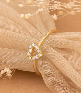 Bague de fiançailles moderne pour femme en or plaqué avec diamant de laboratoire taille brillant, certifiée IGI, bijou de luxe pour cadeau d'anniversaire de mariage - Product Image 3