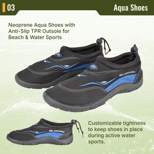 Aropec Chaussures d'eau confortables pour hommes, femmes et unisexe, chaussures d'eau professionnelles pour la plage et les sports aquatiques - Semelle extérieure en TPR durable - Product Image 4
