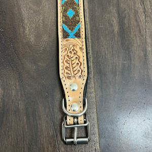 Collares de perro para mascotas de cuero genuino duradero suave y cómodo de lujo de alta resistencia, Collar para mascotas con cuentas de cuero mecanizado a mano de último diseñador - Product Image 6