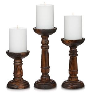 Porte-bougie en bois tendance, élément de décoration élégant pour les espaces de vie, les événements et les occasions festives - Product Image 3