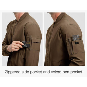 New Stylish Winter Embroidery Customized Breathable Oversized High Street Eco-Friendly Bomber <b>Jacket</b> for Men - Product Image 5